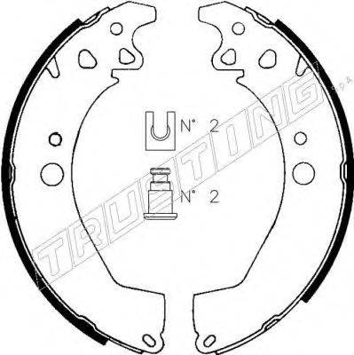 TRUSTING 079182 Комплект гальмівних колодок
