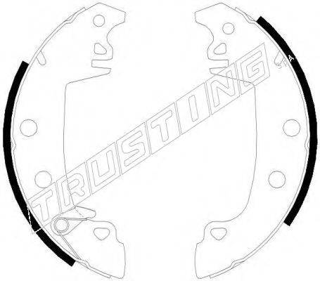 TRUSTING 079187Y Комплект гальмівних колодок