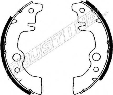 TRUSTING 088189 Комплект гальмівних колодок