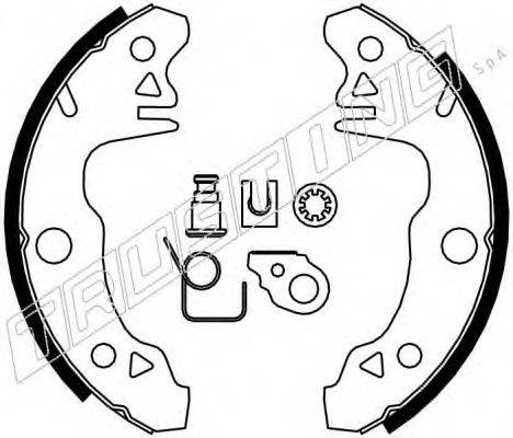 TRUSTING 088202K Комплект гальмівних колодок