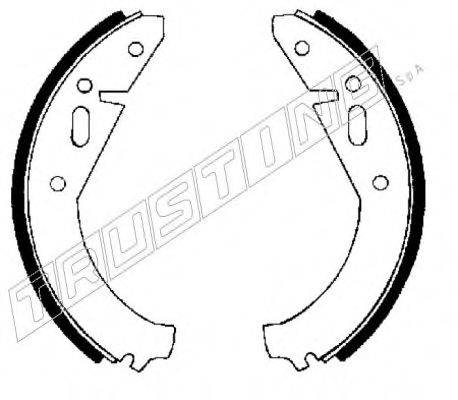 TRUSTING 106217 Комплект гальмівних колодок