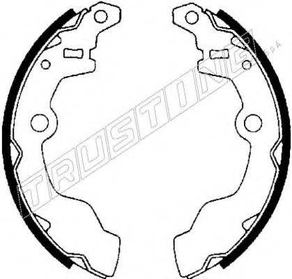 TRUSTING 110327 Комплект гальмівних колодок