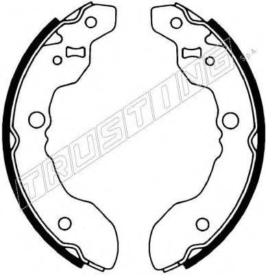 TRUSTING 111241 Комплект гальмівних колодок