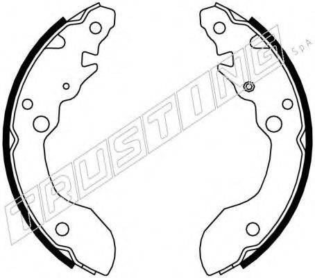 TRUSTING 111244 Комплект гальмівних колодок
