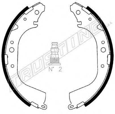 TRUSTING 115288 Комплект гальмівних колодок