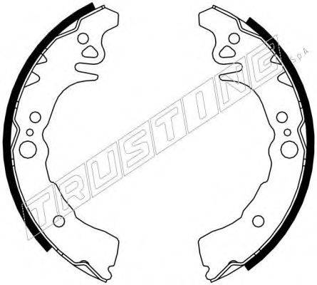 TRUSTING 115305 Комплект гальмівних колодок