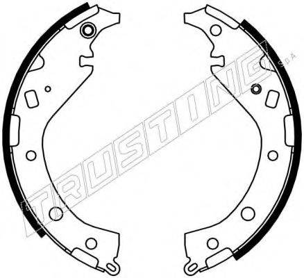 TRUSTING 115309 Комплект гальмівних колодок