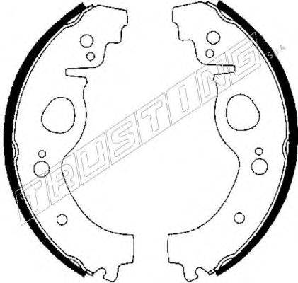 TRUSTING 122001 Комплект гальмівних колодок