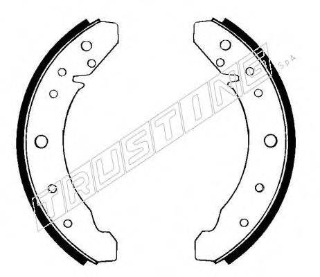 TRUSTING 124243 Комплект гальмівних колодок