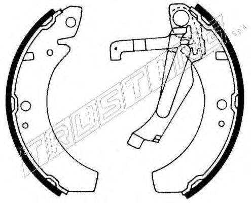 TRUSTING 124270 Комплект гальмівних колодок