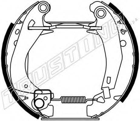 TRUSTING 6111 Комплект гальмівних колодок