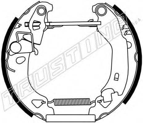 TRUSTING 6127 Комплект гальмівних колодок