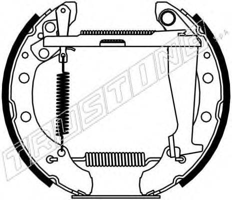 TRUSTING 6169 Комплект гальмівних колодок