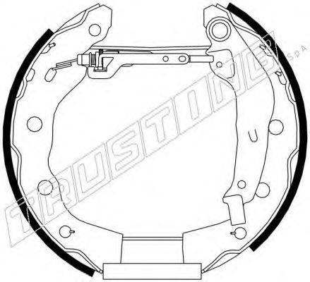 TRUSTING 6252 Комплект гальмівних колодок