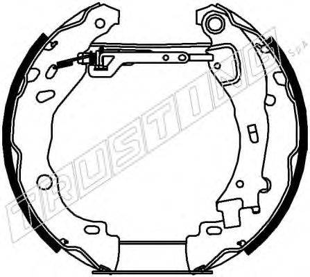TRUSTING 6276 Комплект гальмівних колодок