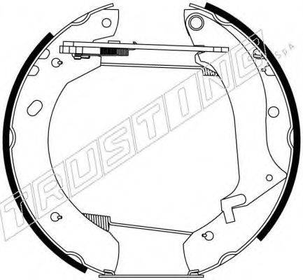 TRUSTING 6290 Комплект гальмівних колодок