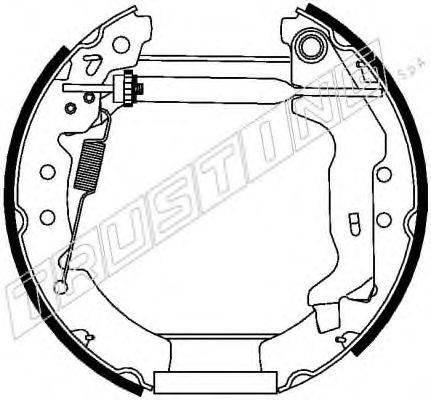 TRUSTING 6295 Комплект гальмівних колодок