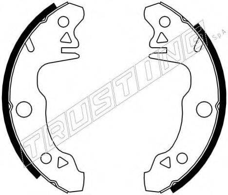 TRUSTING 7011 Комплект гальмівних колодок