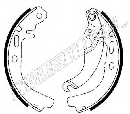 TRUSTING 7039 Комплект гальмівних колодок