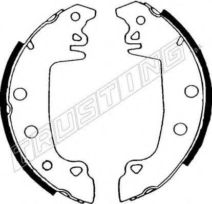 TRUSTING 7052 Комплект гальмівних колодок