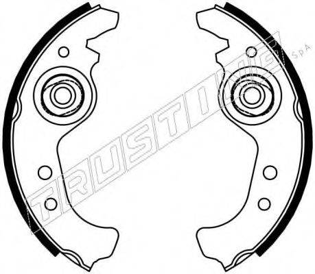 TRUSTING 7063 Комплект гальмівних колодок