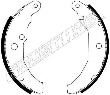 TRUSTING 7089 Комплект гальмівних колодок
