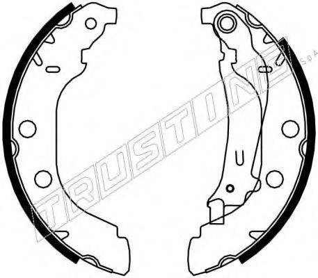 TRUSTING 7164 Комплект гальмівних колодок