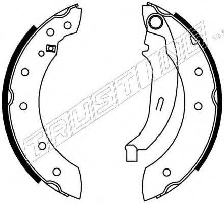 TRUSTING 7177 Комплект гальмівних колодок