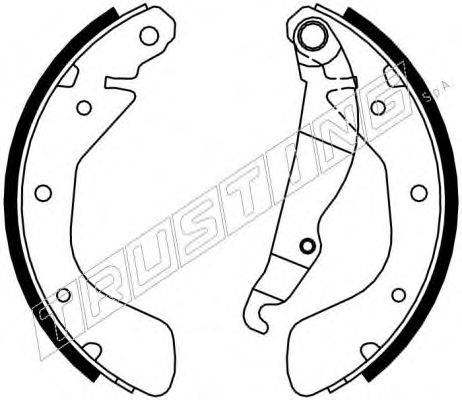 TRUSTING 7193 Комплект гальмівних колодок