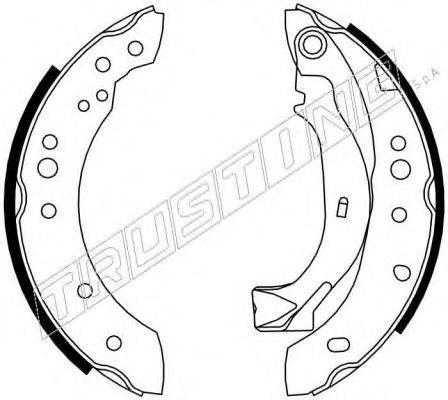TRUSTING 7198 Комплект гальмівних колодок