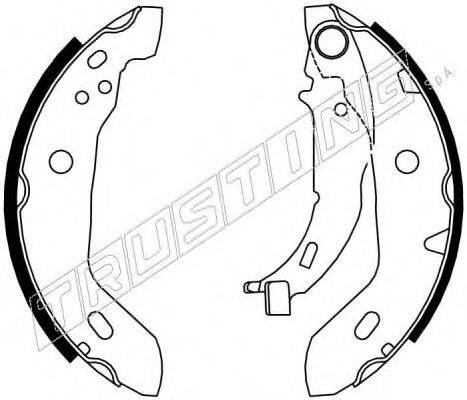 TRUSTING 7210 Комплект гальмівних колодок