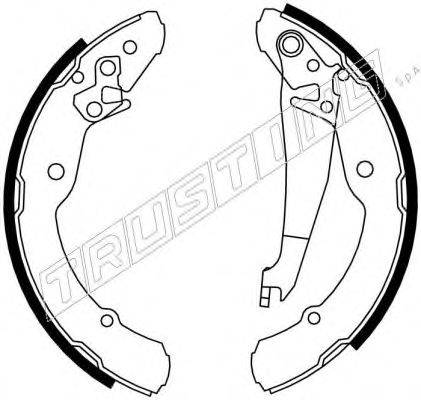 TRUSTING 7216 Комплект гальмівних колодок