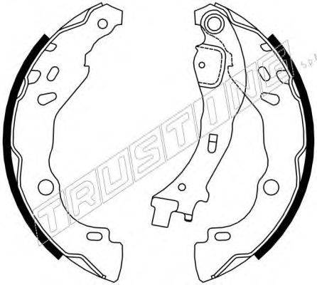 TRUSTING 7276 Комплект гальмівних колодок