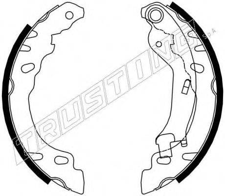TRUSTING 7278 Комплект гальмівних колодок