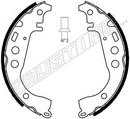 TRUSTING 7315 Комплект гальмівних колодок