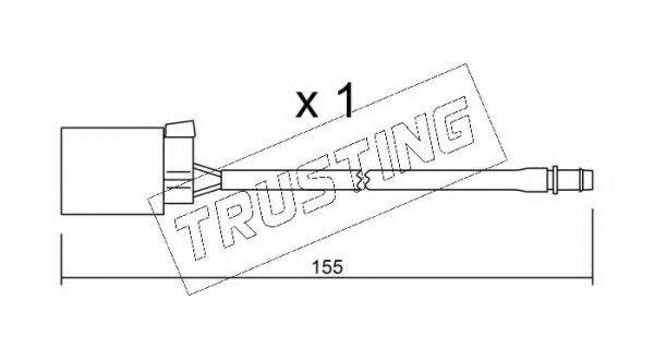 TRUSTING SU015 Сигналізатор, знос гальмівних колодок