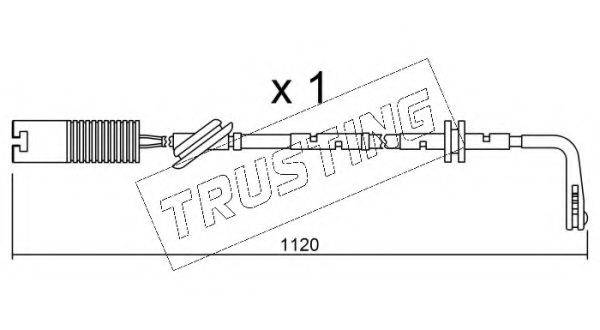 TRUSTING SU124 Сигналізатор, знос гальмівних колодок