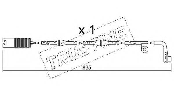 TRUSTING SU158 Сигналізатор, знос гальмівних колодок