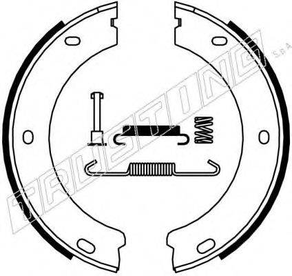 TRUSTING 079188K Комплект гальмівних колодок, стоянкова гальмівна система