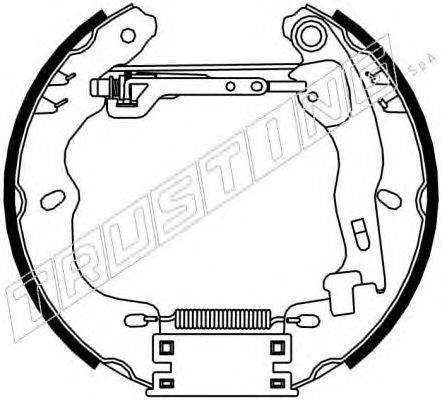 TRUSTING 6334 Комплект гальмівних колодок