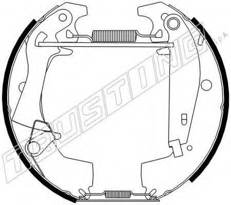 TRUSTING 6336 Комплект гальмівних колодок