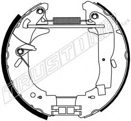 TRUSTING 6337 Комплект гальмівних колодок
