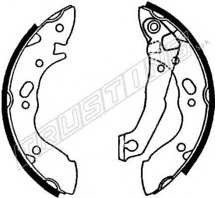 TRUSTING 7363 Комплект гальмівних колодок