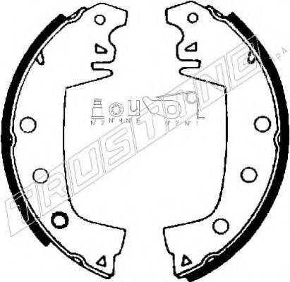 TRUSTING 7364 Комплект гальмівних колодок
