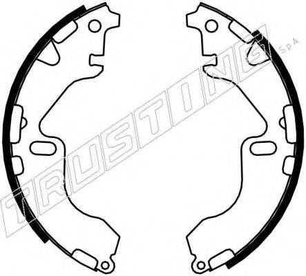 TRUSTING 115320 Комплект гальмівних колодок