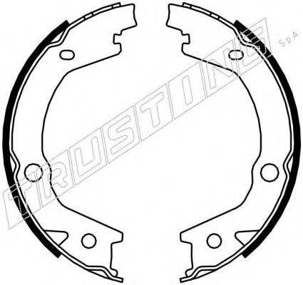 TRUSTING 046220 Комплект гальмівних колодок, стоянкова гальмівна система