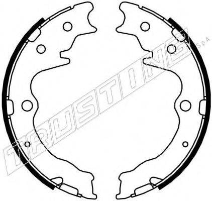 TRUSTING 049163 Комплект гальмівних колодок, стоянкова гальмівна система