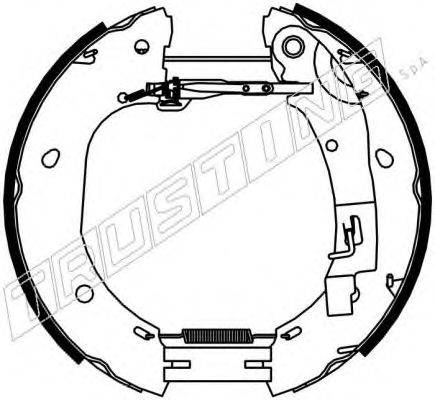 TRUSTING 6386 Комплект гальмівних колодок