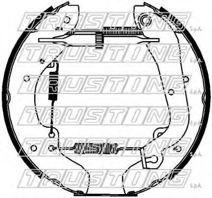 TRUSTING 6403 Комплект гальмівних колодок