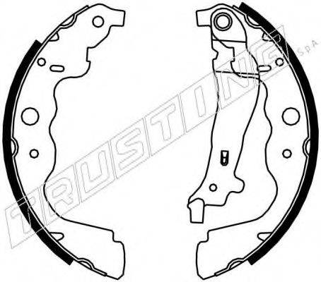 TRUSTING 088240 Комплект гальмівних колодок